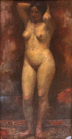 Nicolae Vermont Nud ulei pe panza Spain oil painting art